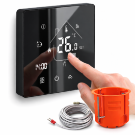 TERMOSTAT KARDO X5 WiFi Regulator Temperatury Czarny | Puszka GRATIS